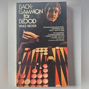 Backgammon for Blood By Bruce Becker 1975 First Avon Printing Vintage Paperback